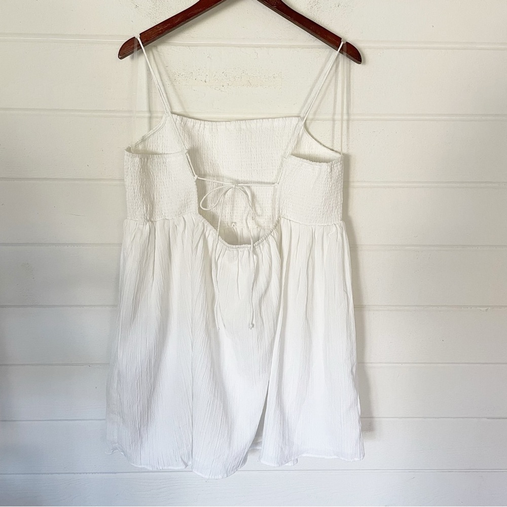 American Eagle White Mini Dress with Adjustable Straps Size XL - Picture 7 of 10